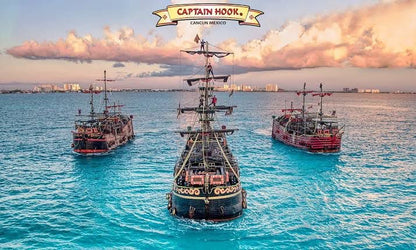 Capitán Hook Cancún: Cena y Espectáculo Pirata en el Caribe Mexicano